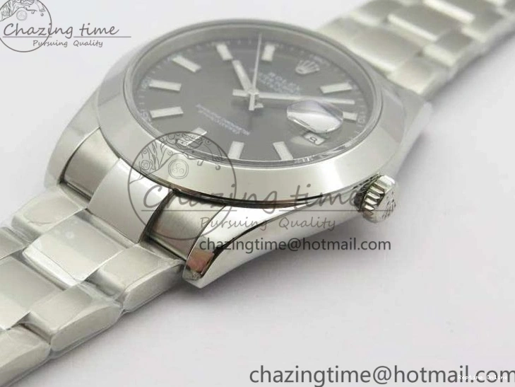 0511 DateJust 41mm 126300 SS Noob 1:1 Best Edition Gray Dial Stick Markers On SS Bracelet A Sustainable 3598